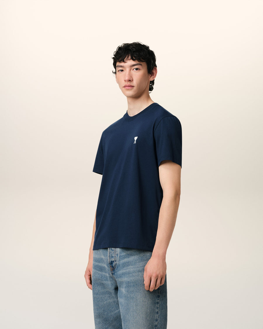 Navy Cotton Ami de Coeur T-Shirt