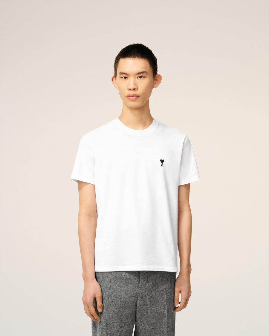 White Cotton Ami De Coeur T-shirt
