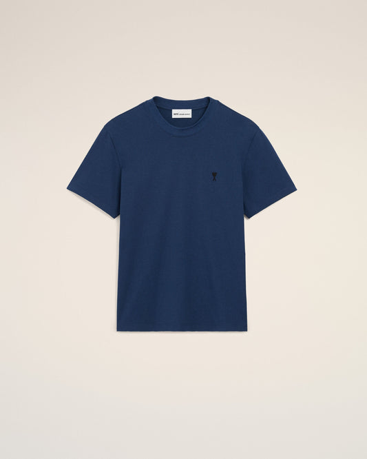 Blue Cotton Ami De Coeur T-shirt