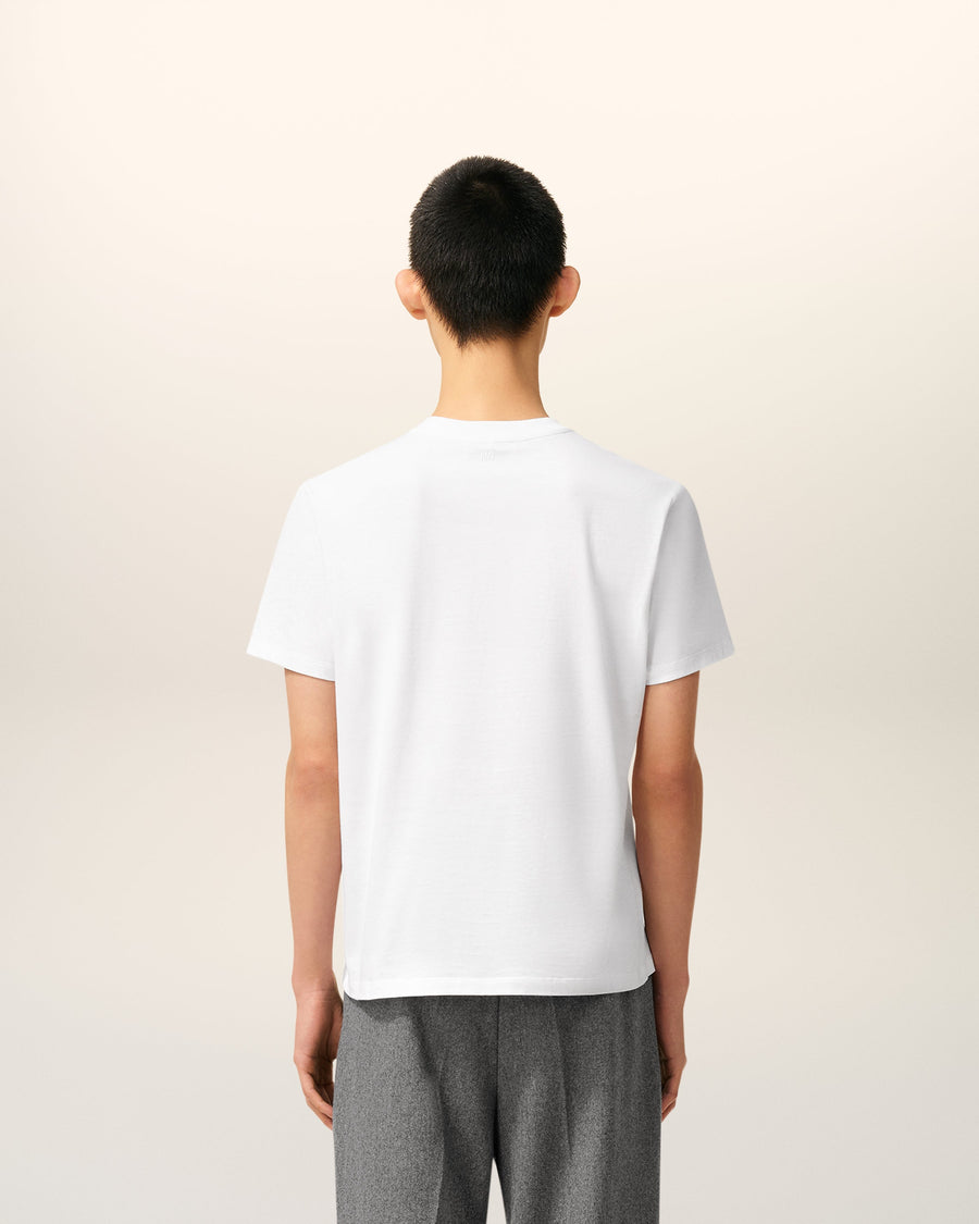 White Cotton Ami De Coeur T-shirt