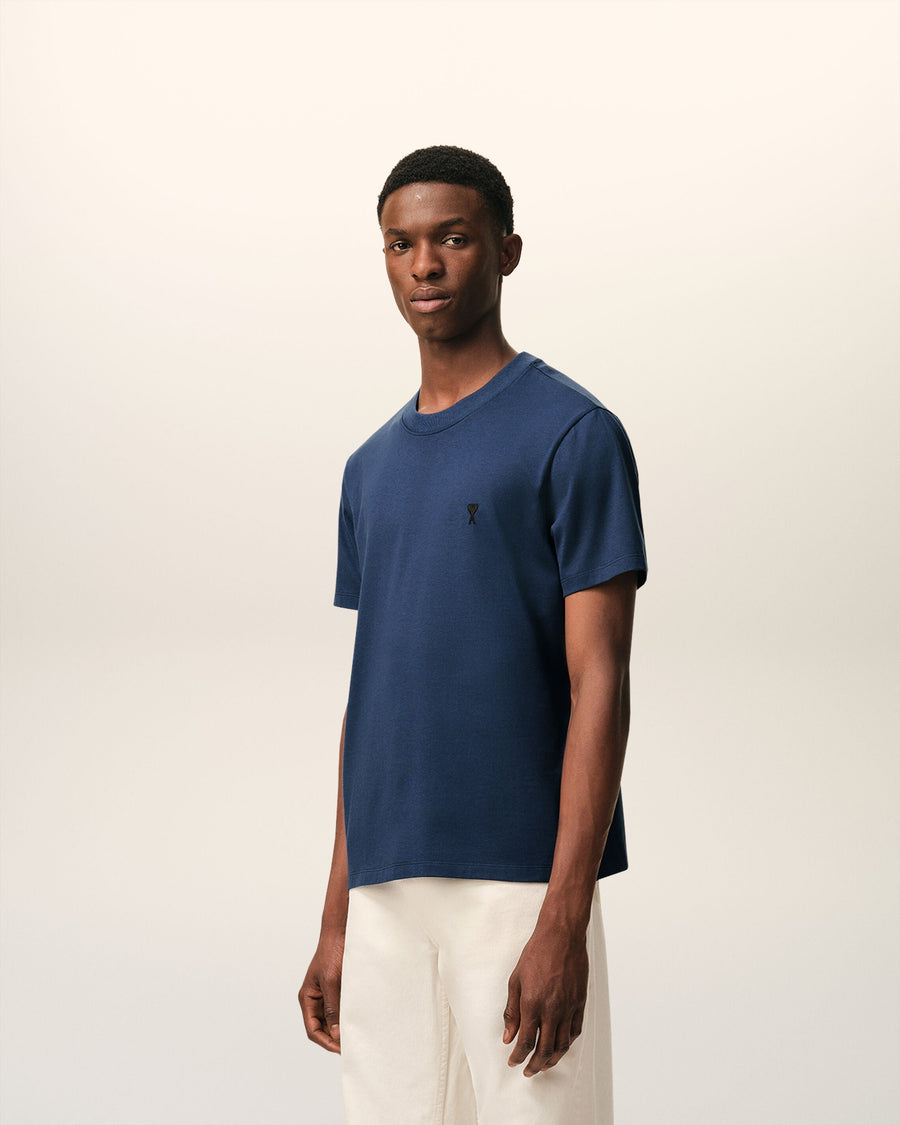 Blue Cotton Ami De Coeur T-shirt