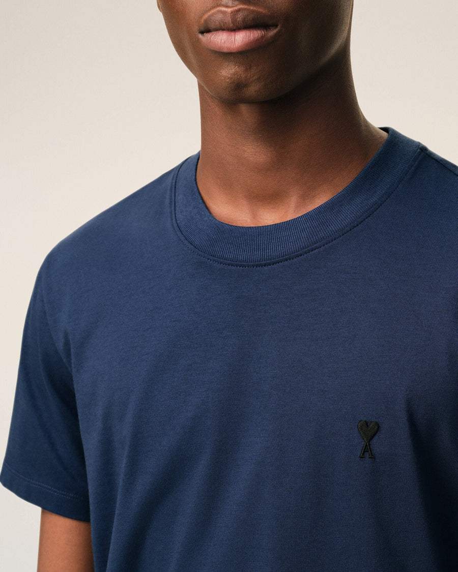 Blue Cotton Ami De Coeur T-shirt