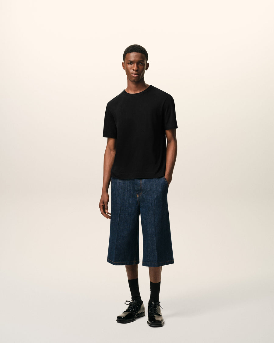 Black Cotton Ami De Coeur T-shirt