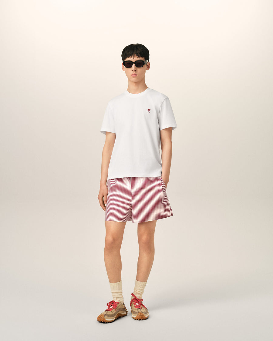 White cotton t-shirt with Ami de Coeur arrow