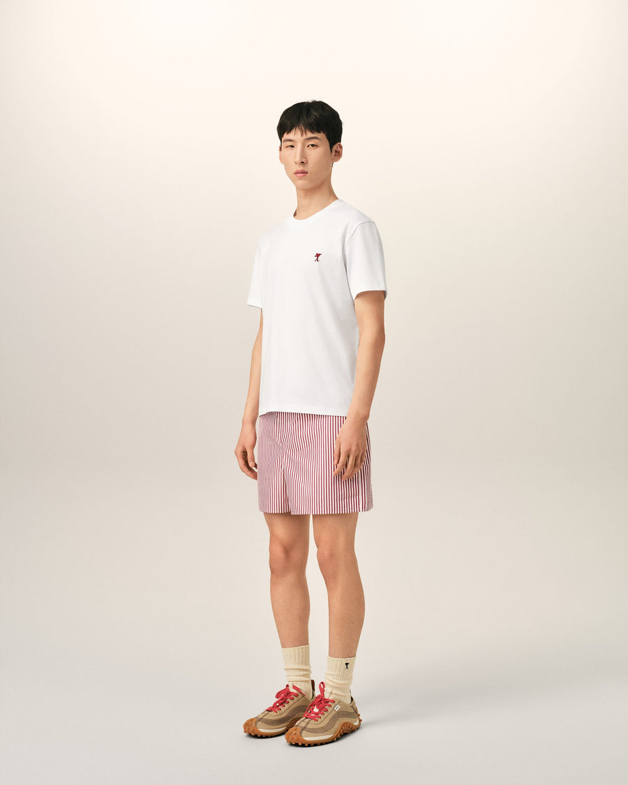 White cotton t-shirt with Ami de Coeur arrow