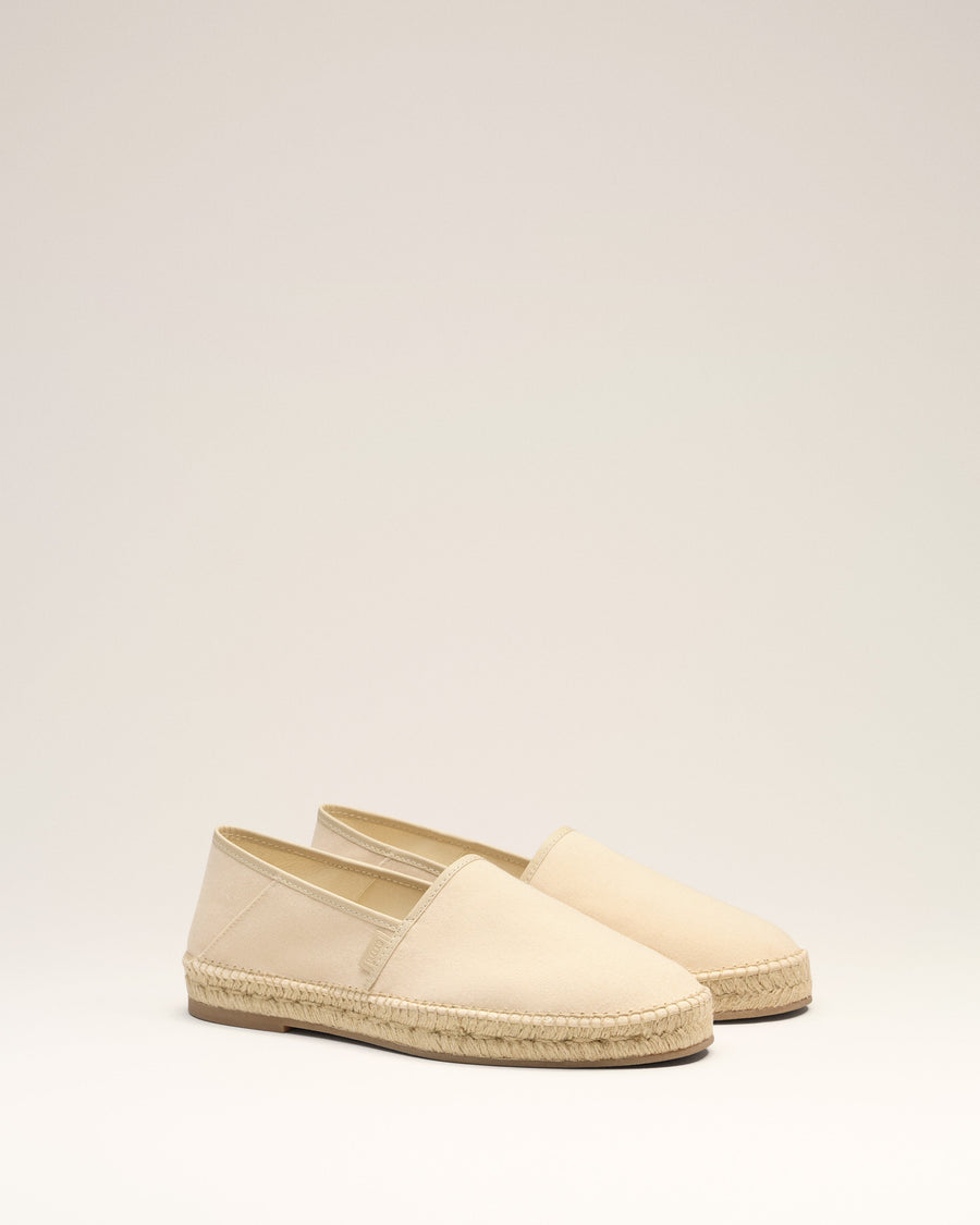 Beige Espadrilles In Cotton Canvas