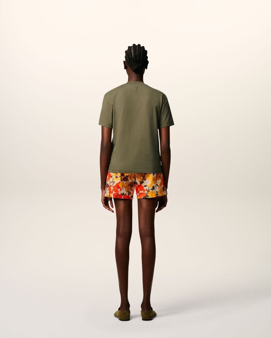 Green Cotton Ami Patch T-Shirt