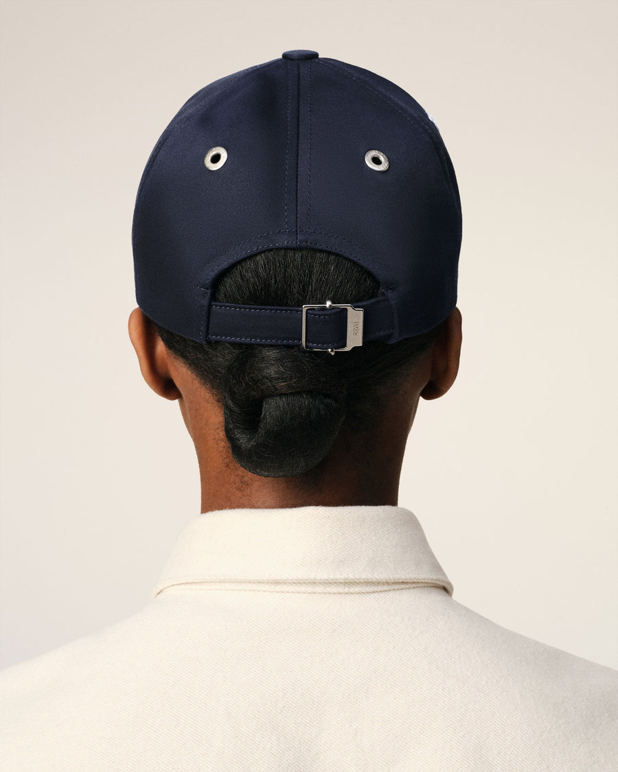 Navy Cotton Tonal Ami de Coeur Embroidery Cap