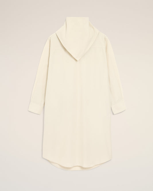 White Cotton Bandana Midi Dress