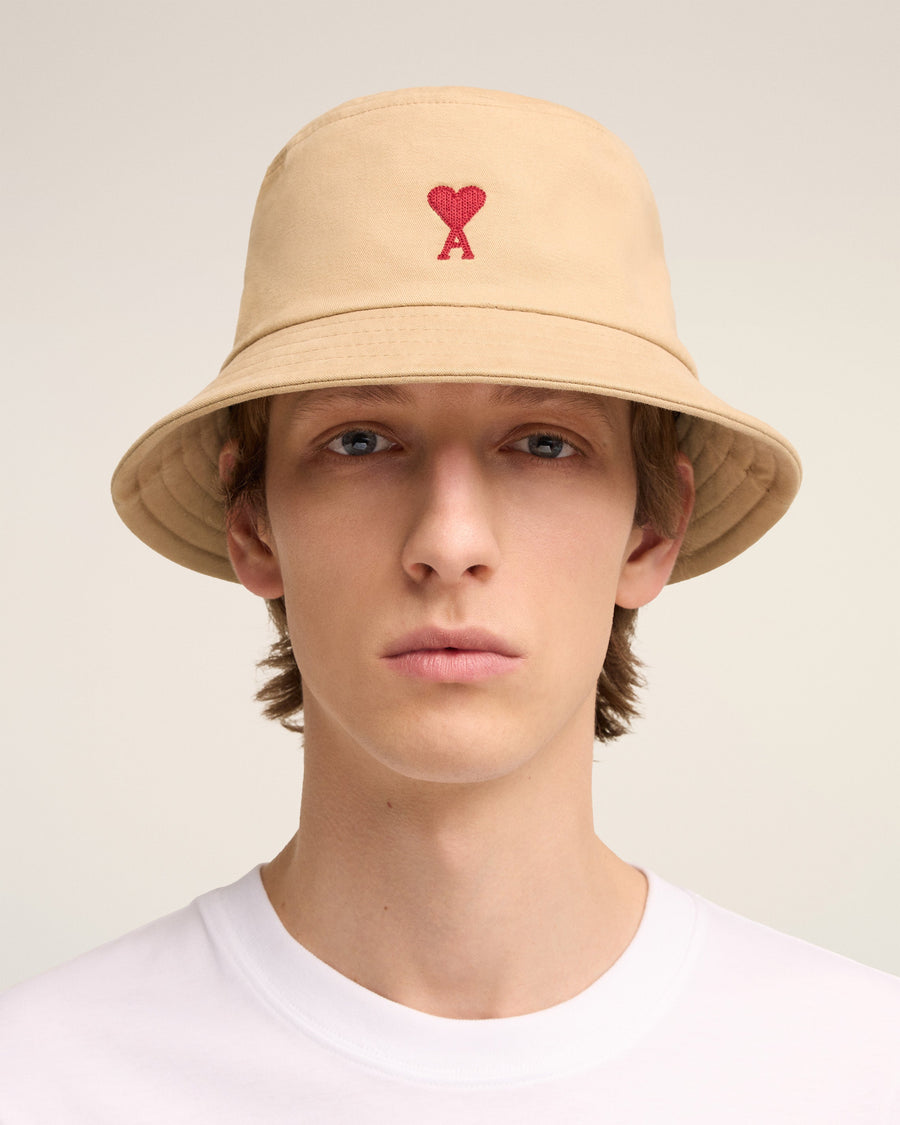 Red Ami de Coeur Embroidery Bucket Hat