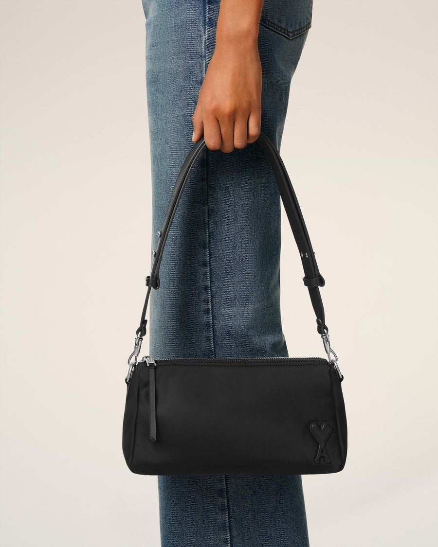 Black Nylon Marcel Bag
