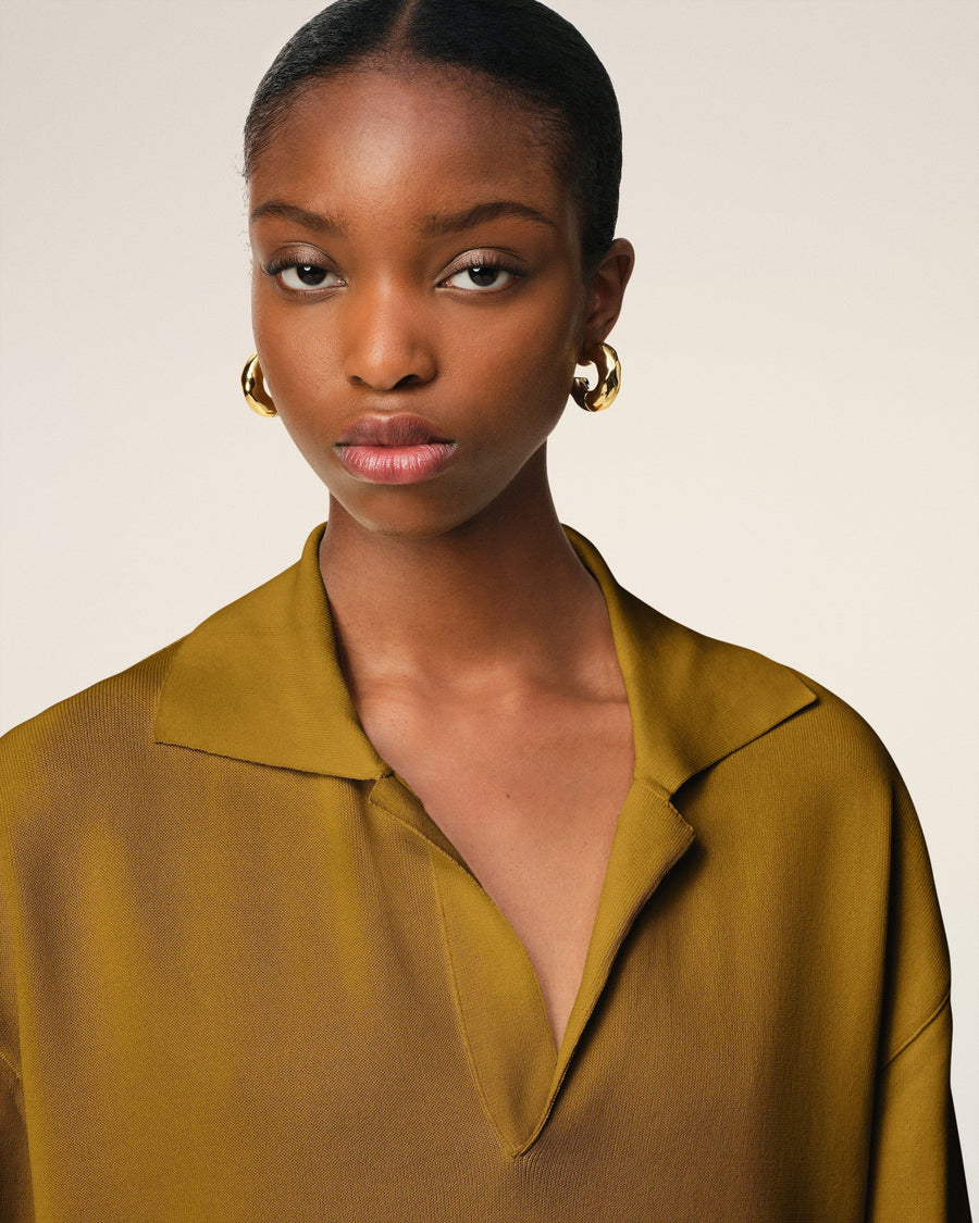 Mustard Short Sleeve Polo