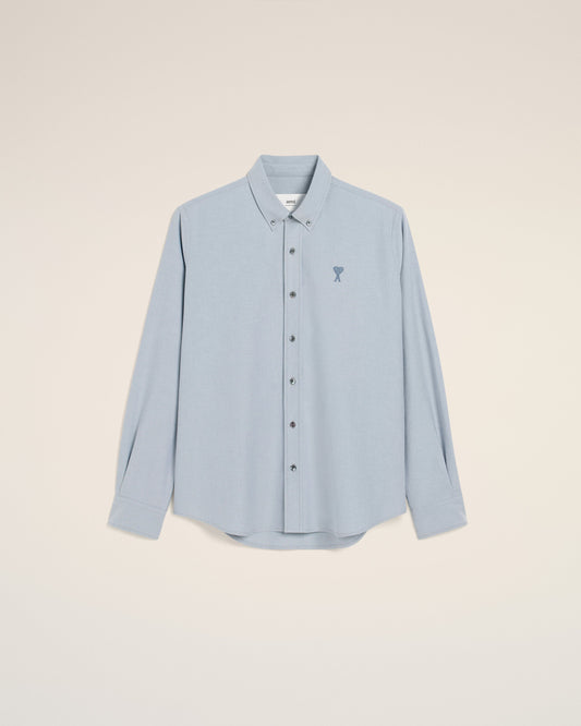 Blue Cotton Button-Down Ami de Cœur Shirt
