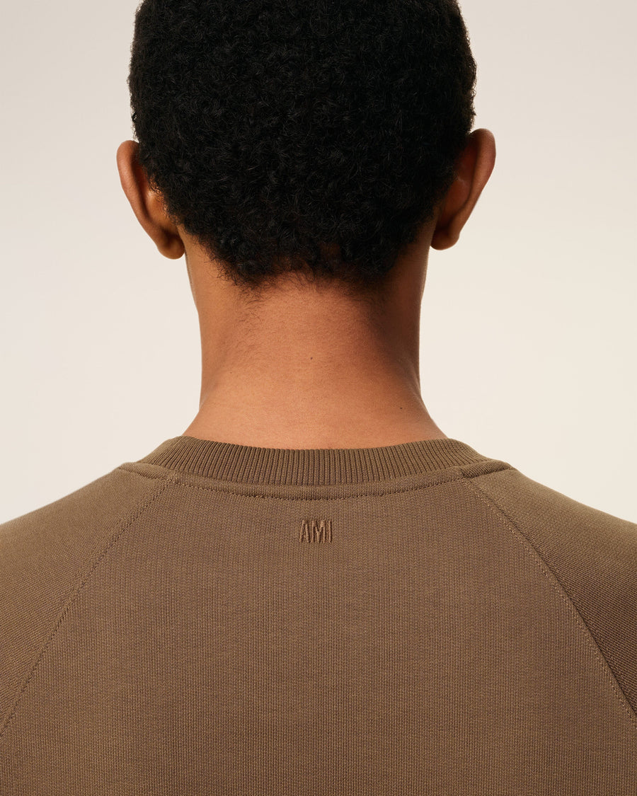 Brown Cotton Ami De Coeur Sweatshirt