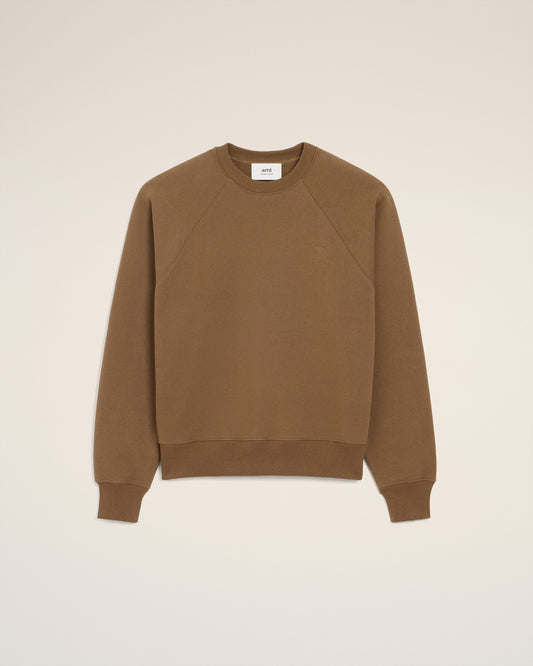 Brown Cotton Ami De Coeur Sweatshirt