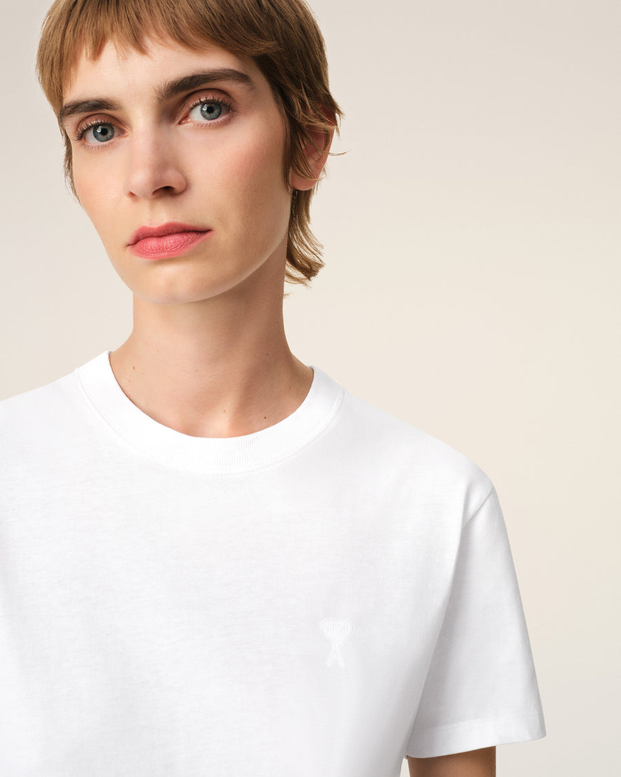 White Cotton Ami de Coeur T-shirt