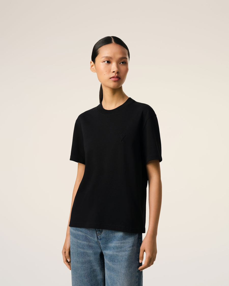 Black Organic Cotton Ami De Coeur T-shirt