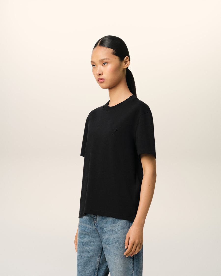 Black Organic Cotton Ami De Coeur T-shirt