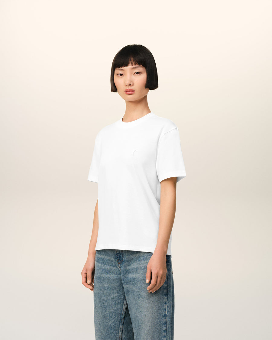 White Cotton Ami de Coeur T-shirt
