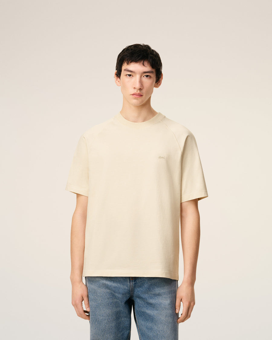 White Cotton Short Sleeves T-shirt