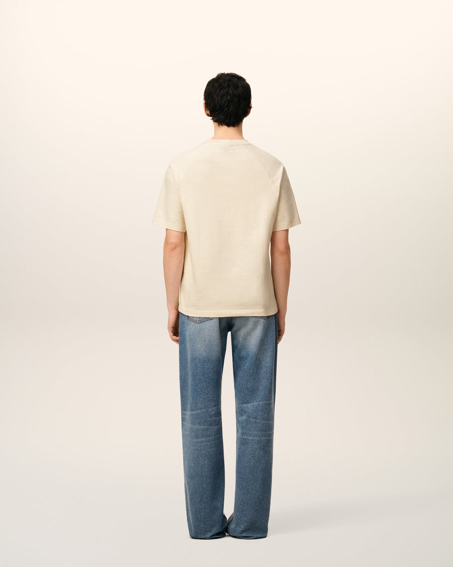 White Cotton Short Sleeves T-shirt