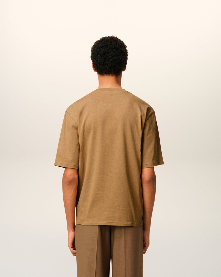 Brown Cotton Ami De Coeur Cosy Fit T-shirt