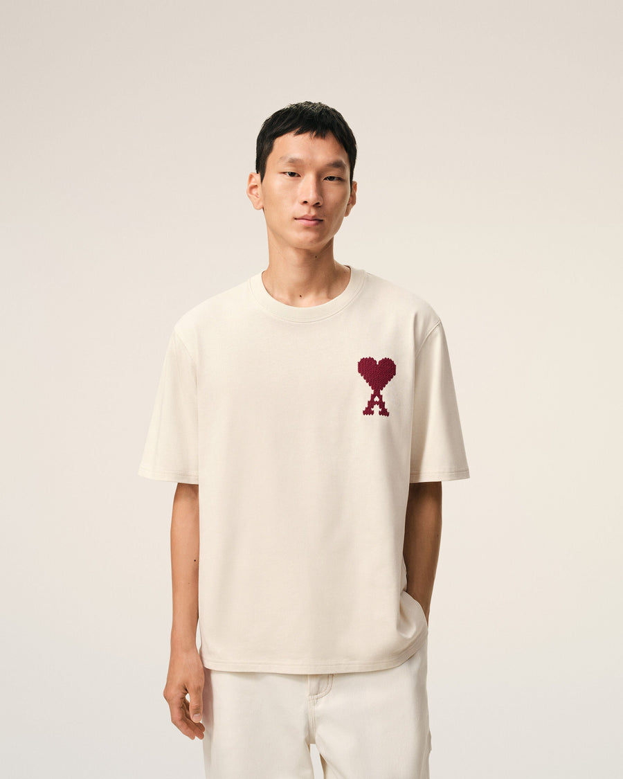 White Cotton Ami De Coeur T-shirt