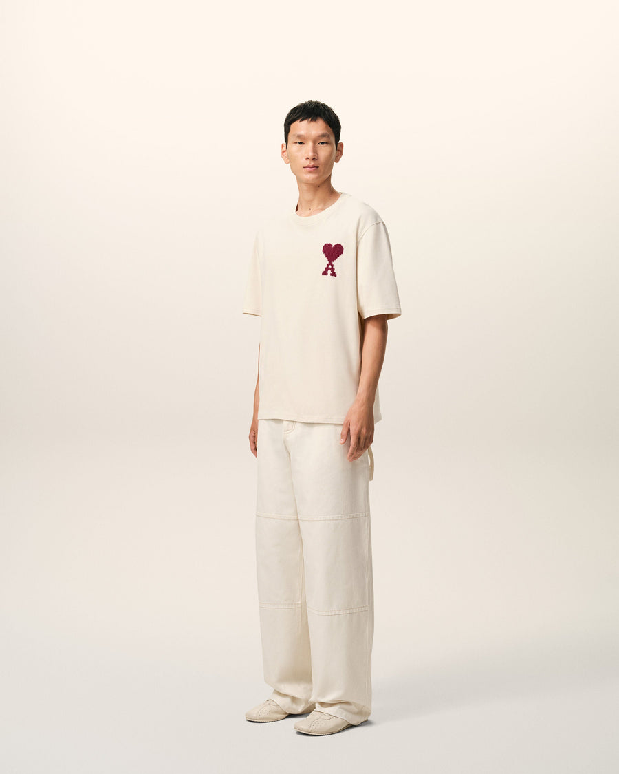 White Cotton Ami De Coeur T-shirt